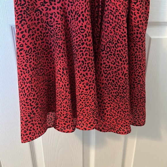 Who What Wear Red Cheetah Dress - Picture 6 of 7